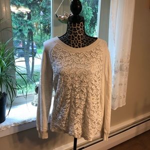 Loft lace sweatshirt